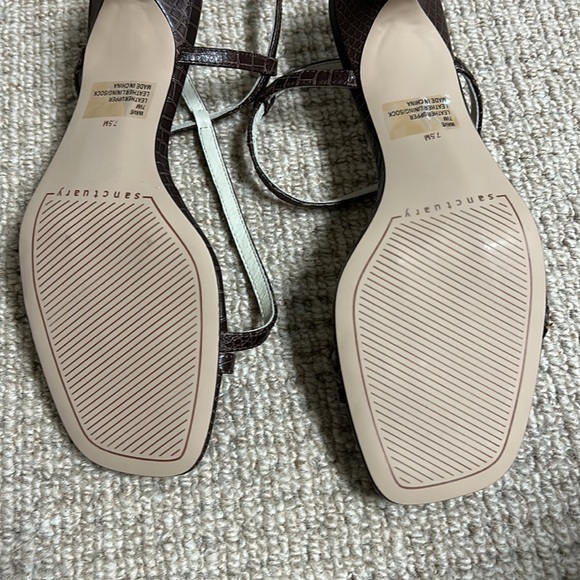 Beautiful snake like strappy heels from Nordstrom. Never worn - Picture 3 of 3